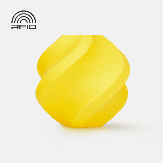 Bambu ABS-GF - Yellow 3D-printed color sample
