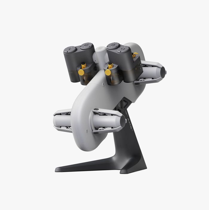 Bambu Lab AMS Lite automatic material system with sleek design for 3D printing filament management.