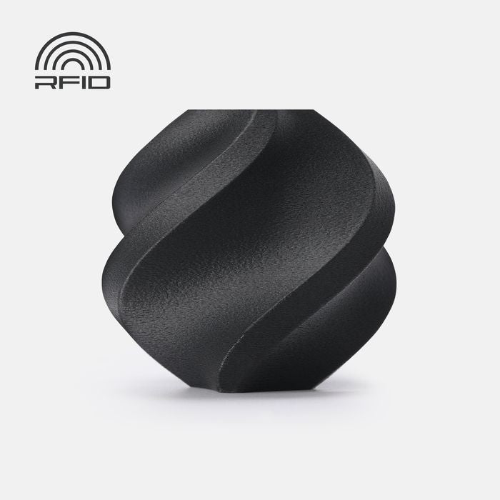 Bambu ASA-CF-Black - Black 3D-printed color sample