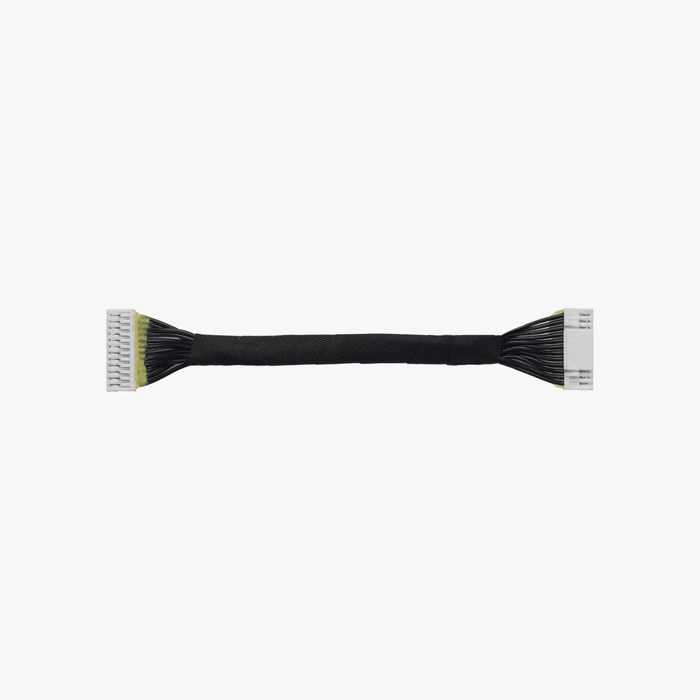 Bambu Lab Display Connector Cable for P1 Series 3D printer, black flexible cable with connectors for easy setup.