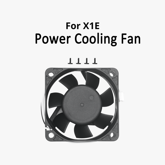Bambu Lab Power Cooling Fan for 3D printers, black fan with blades, designed for efficient cooling and airflow.