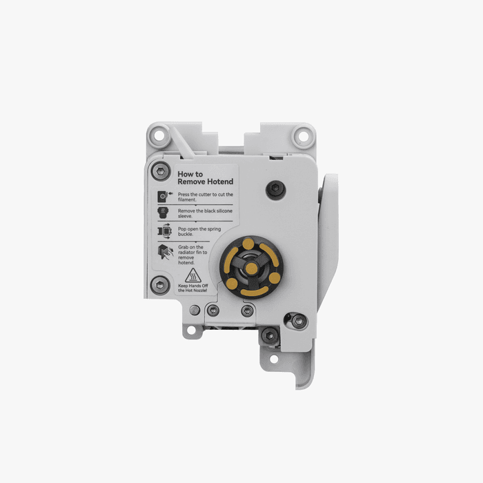 Bambu Lab A1 series extruder unit for 3D printers, featuring hotends and extruders for precise filament extrusion.