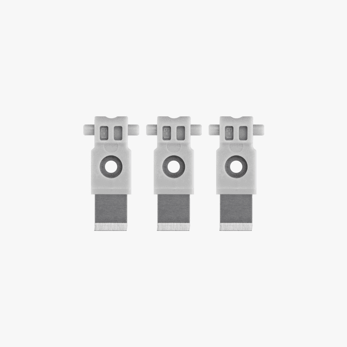 Bambu Lab replacement filament cutter for 3D printing, featuring a compact design and sharp cutting blade.