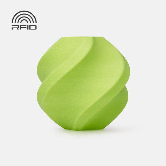 Bambu Lab PA6-GF Filament - Lime 3D-printed color sample