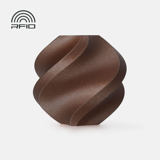 Bambu Lab PLA Galaxy Filament - Brown 3D-printed color sample