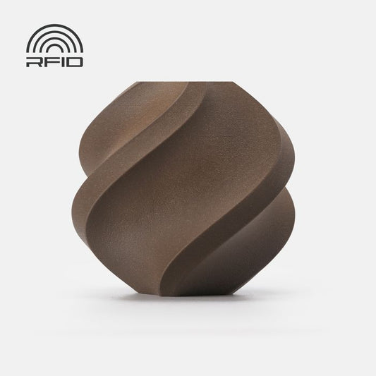 Bambu PLA Wood - Black Walnut 3D-printed color sample