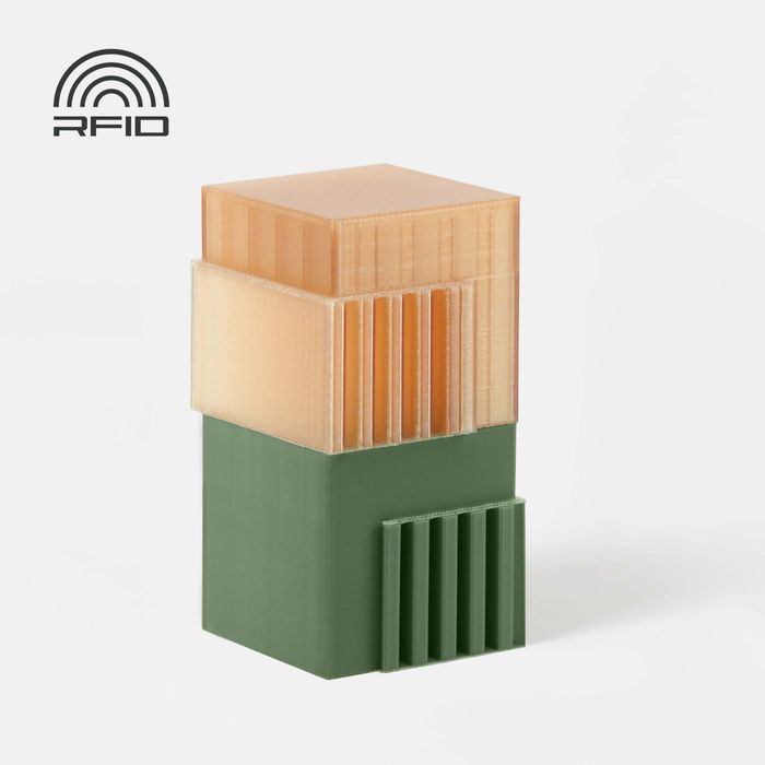 Bambu Support for PLA/PETG: printed overhang test with support material