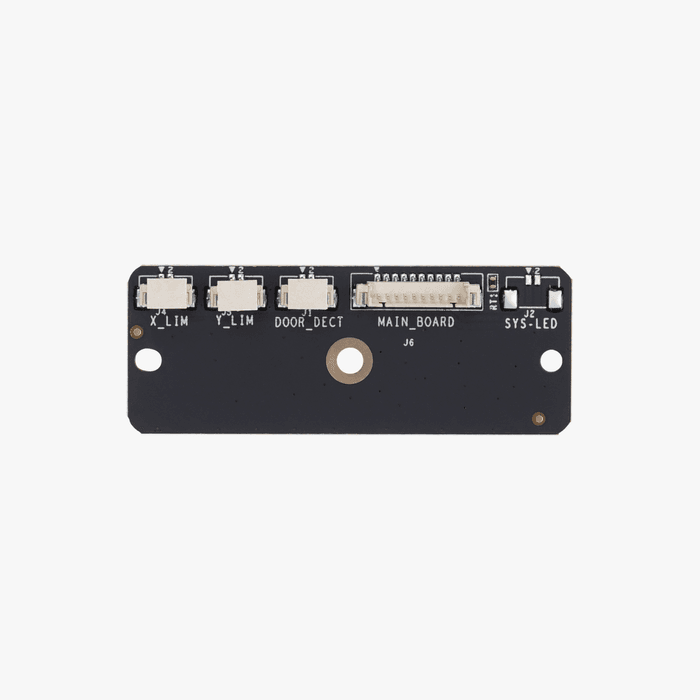Bambu Lab button board with chamber temperature sensor for 3D printers, showing electronic components on a circuit board.