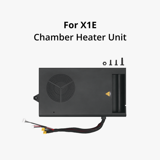Bambu Lab Chamber Heater Unit for 3D printers, showing the heater component with wiring and mounting details.