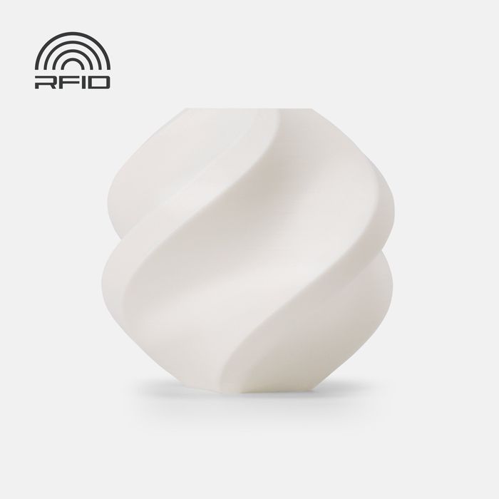 Bambu TPU for AMS-White - White 3D-printed color sample