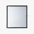 Bambu Lab front glass door for 3D printers, clear protective panel with black frame, compatible with Bambu Lab printer models