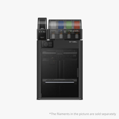 NEX3D Bambu Lab H2D Pro Combo 3D printer with dual extrusion and touchscreen interface, shown in a clean workspace setting.