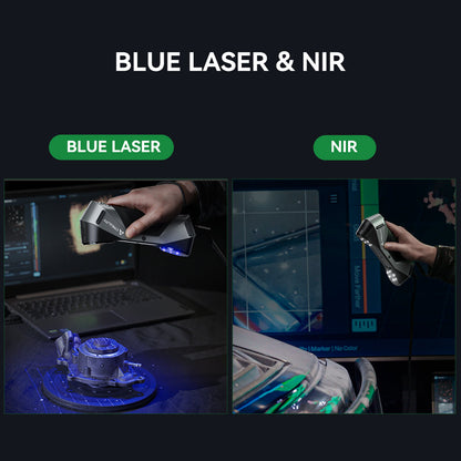 NEX3D Creality Raptor CR-Scan 3D scanner capturing detailed 3D scans with a sleek design and handheld scanning features