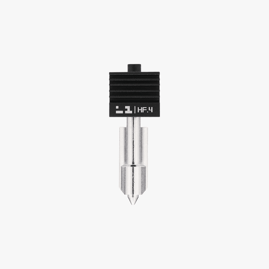 NEX3D Bambu High Flow Hotend H2 Series with metal components and cooling fins for 3D printing.