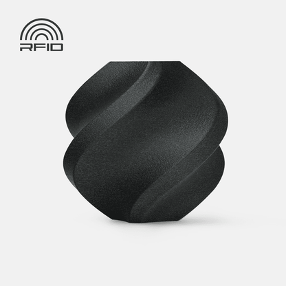 Bambu ABS-GF - Black 3D-printed color sample