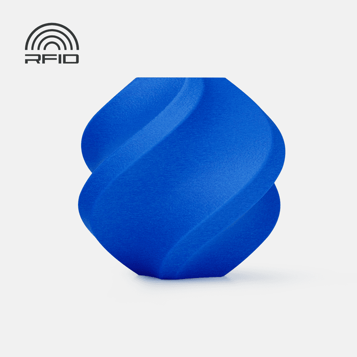 Bambu ABS-GF - Blue 3D-printed color sample