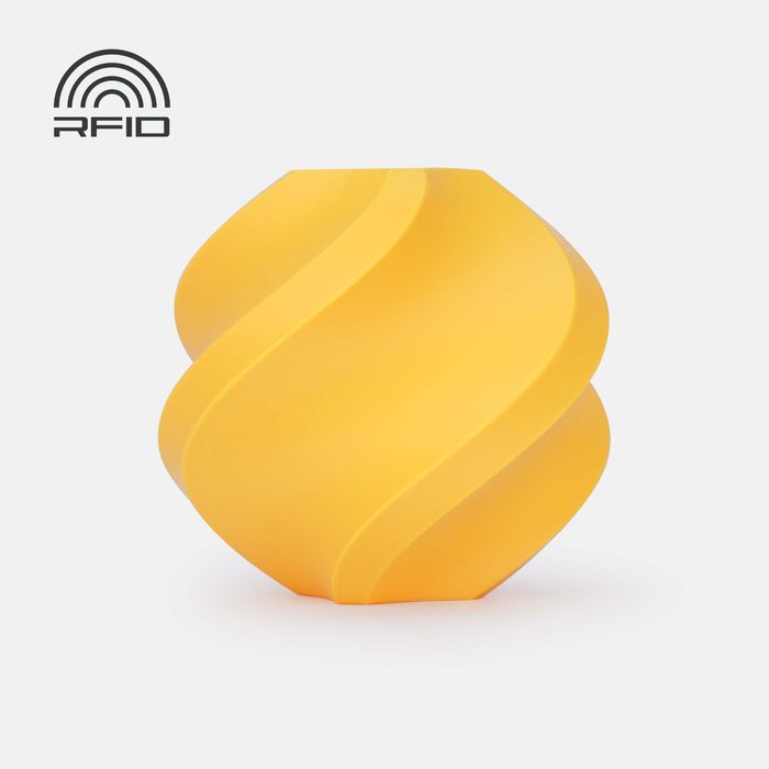 Bambu ABS - Tangerine Yellow 3D-printed color sample