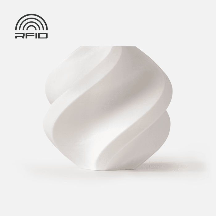 Bambu ABS - White 3D-printed color sample