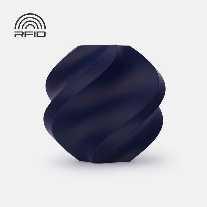 Bambu ABS - Navy Blue 3D-printed color sample