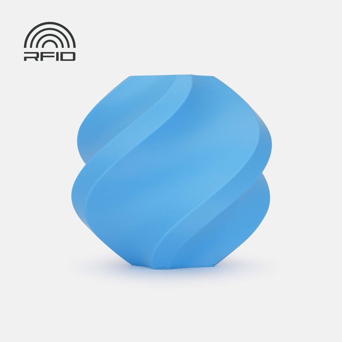 Bambu ABS - Azure 3D-printed color sample
