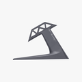 Bambu Lab AMS Lite Stand for after-sales service parts, black plastic support for 3D printer maintenance and stability.