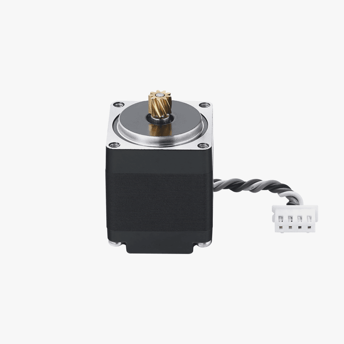Bambu Lab A1 Series Extruder Motor, after-sales service part for 3D printer, shown in a close-up image.