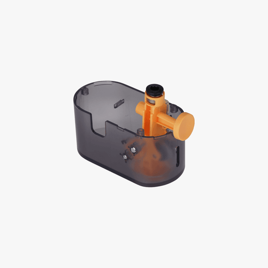 Bambu Lab AMS Lite filament funnel unit, right side, for AMS 3D printer parts, in black plastic with detailed design.