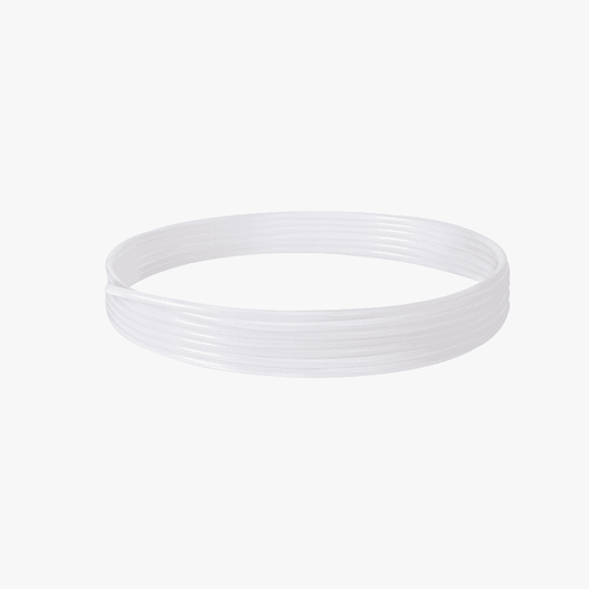 White PTFE tube for Bambu Lab AMS Lite 3D printer parts, showing the smooth, cylindrical tube component.