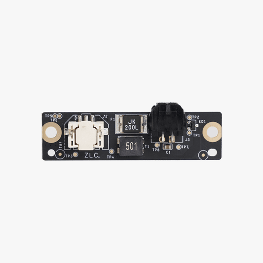 Bambu Lab AMS Connector Board for 3D printer AMS system, black circuit board with connectors and electronic components.