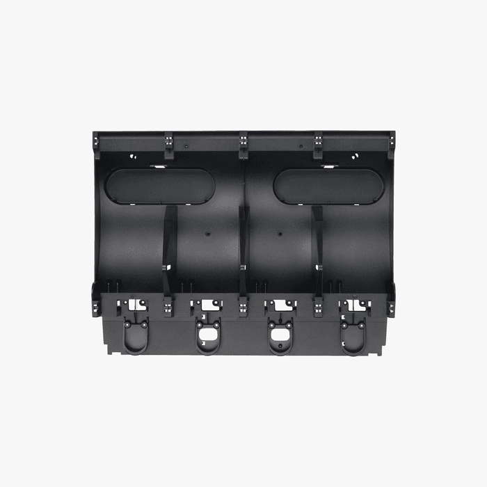 Bambu Lab AMS Main Frame V3 for 3D printers, showcasing the durable black frame with mounting points and structural components.