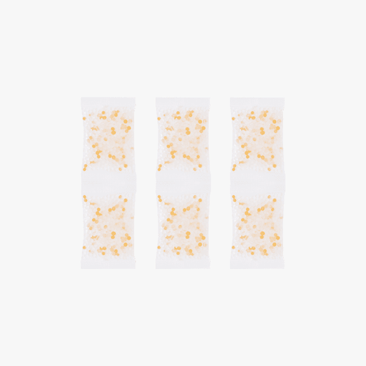 Bambu Lab AMS parts desiccant packet for moisture control in 3D printer filament storage.