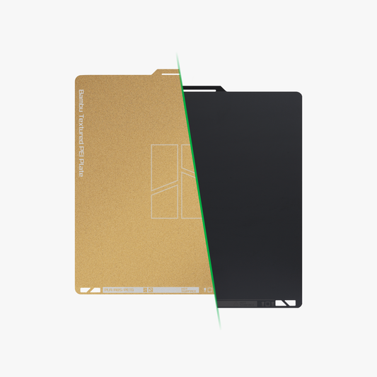 Bambu Lab Dual Texture PEI Build Plate for A1 Mini 3D printer showing textured surface and mounting features