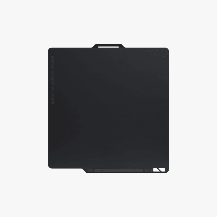 Bambu Lab Bambu Smooth PEI Plate for 3D printer build plates, showing a clear, smooth PEI surface for optimal filament adhesion.