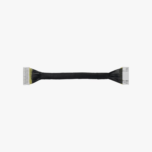 Bambu Lab Display Connector Cable for P1 Series 3D printer, black flexible cable with connectors for easy setup.