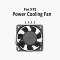 Bambu Lab Power Cooling Fan showing a sleek black fan with adjustable blades for 3D printer cooling and airflow management.