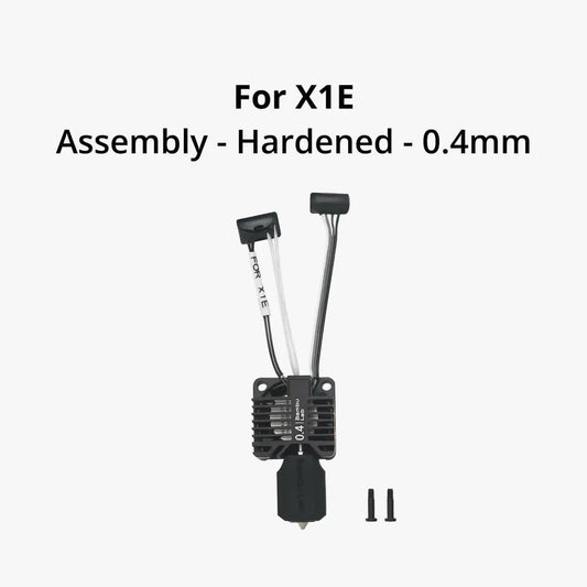 Bambu Lab Complete Hotend Assembly for X1E 0.2mm, precision hotend and extruder for 3D printers.