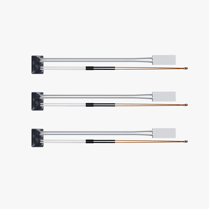Bambu Lab P1 Series ceramic heater and hotend thermistor set with three pieces for 3D printer hotends and extruders.