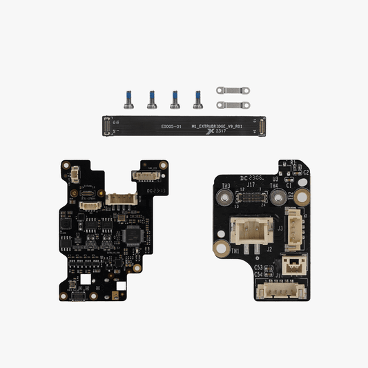 Bambu Lab TH Board Set V9 with dual red laser hotends and extruders for 3D printers, showcasing the high-precision components.