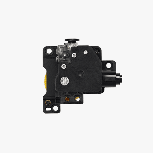 Bambu Lab X1 Series extruder unit for 3D printers, featuring hotends and extruder components in a close-up view.
