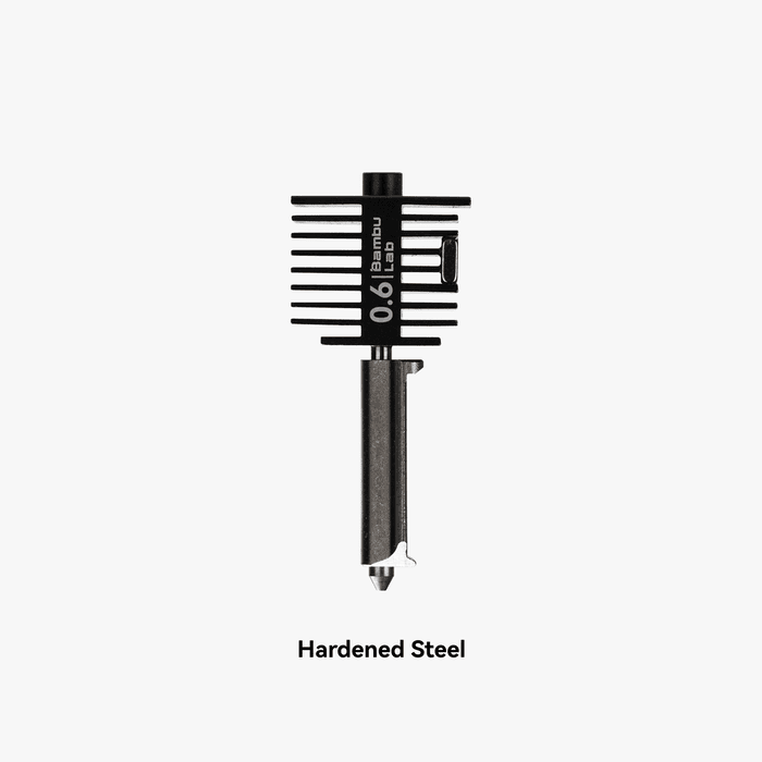 Bambu Lab A1 Series hotend and 0.4mm stainless steel nozzle for 3D printing extruder system