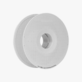 Bambu Lab reusable spool for 3D printing filament, made of durable bamboo material, with a natural finish and compact design.