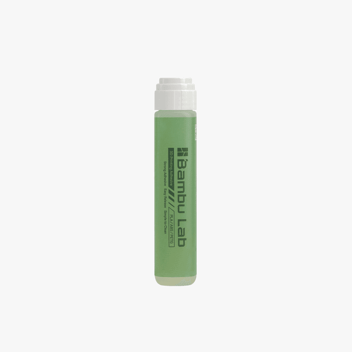 Bambu Lab Liquid Glue for 3D printer build plates, clear adhesive suitable for improving bed adhesion and print success