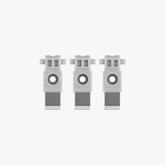 Bambu Lab replacement filament cutter for 3D printing, featuring a compact design and sharp cutting blade.