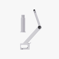 Bambu Lab Spool Holder A1 for filament spools, black plastic, designed to organize and support 3D printing filament.