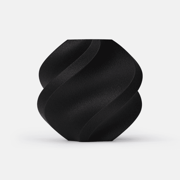 Bambu Lab PA6-CF Filament - Black 3D-printed color sample