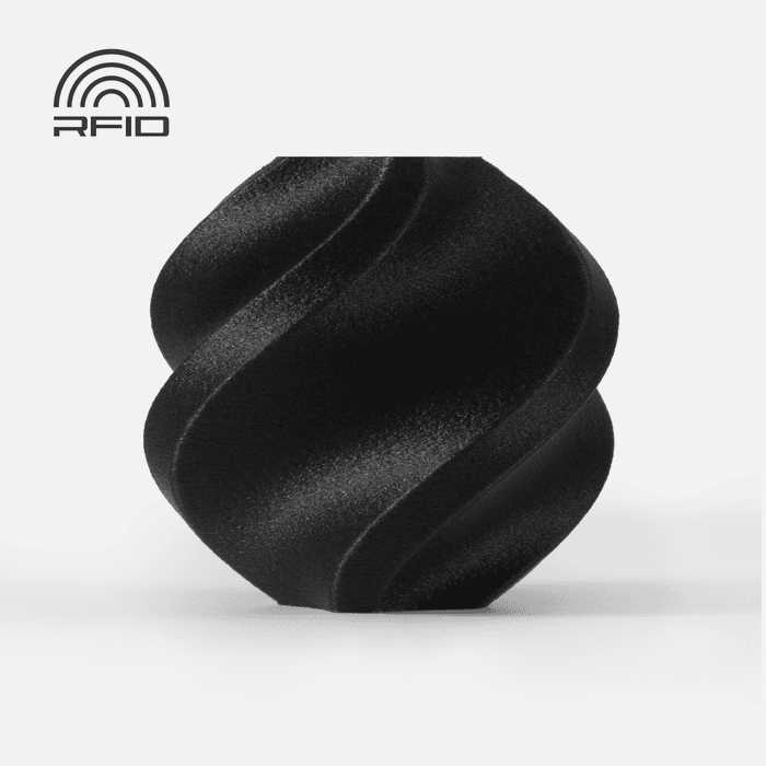 Bambu Lab PAHT-CF Filament - Black 3D-printed color sample