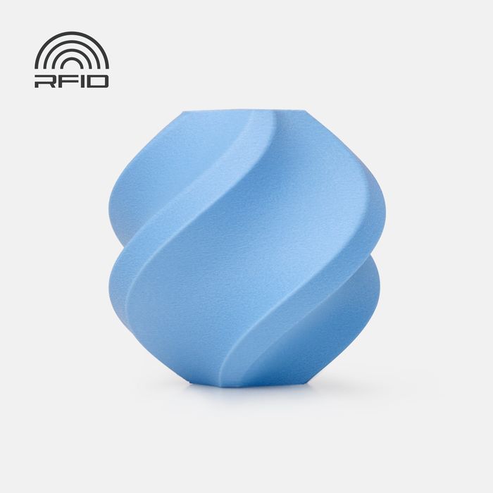 Bambu Lab PA6-GF Filament - Blue 3D-printed color sample
