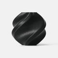 Bambu Lab PET-CF filament spool showing 500g of black PET-CF material for 3D printing, with a textured surface and filament details.