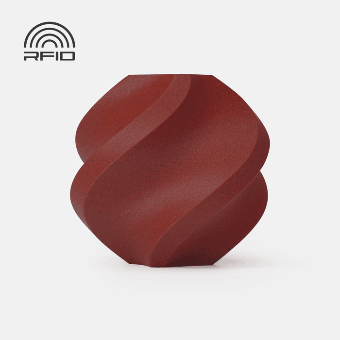 Bambu PETG-CF - Brick Red 3D-printed color sample
