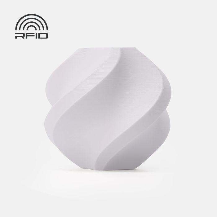 Bambu PETG HF Filament - White 3D-printed color sample